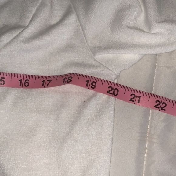 White Long Sleeve Top With Button Detail 3XL - Picture 5 of 9